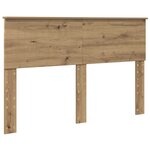 vidaXL Tête de lit Chêne artisanal 140 cm Bois d'ingénierie