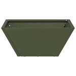vidaXL Jardinière Bol de Jardin Verte Olive 35x35x15 cm en Acier