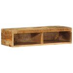VidaXL Meuble TV mural 80x30x19 cm bois massif de manguier brut
