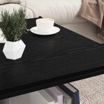 vidaXL Étagère à livres 4 Pièces Noir 80 x 40 x 1.5 cm Bois d'ingénierie