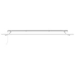 vidaXL Auvent manuel rétractable anthracite et blanc 500x300 cm