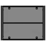 vidaXL Ensembles de meubles avec coussin 3 Pièces Noir et turquoise Rotin