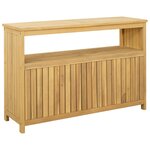 vidaXL Table console de jardin Acacia clair 110 x 35 x 75 cm