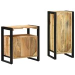 vidaXL Ensemble de mobilier de salle de bain avec étagère 2 Pièces