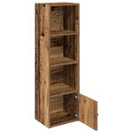 vidaXL Bibliothèque vieux bois 31x24x102 cm bois d'ingénierie
