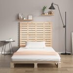 vidaXL Tête de lit murale 126x3x91 5 cm Bois massif de pin