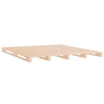 vidaXL Cadre de lit sans matelas 135x190 cm bois de pin massif
