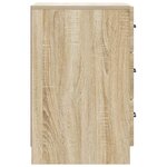 vidaXL Cabinet de chevet avec tiroir Chêne Sonoma 43 x 41 x 63 5 cm