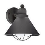 Eglo lampe murale d'extérieur barrosela noir