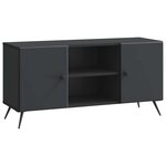 vidaXL Meuble TV 102 x 34 5 x 50 cm Noir Bois d'ingénierie