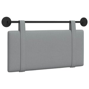 vidaXL Tête de lit suspendue Gris clair Tissu