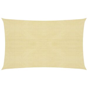 vidaXL Voile d'ombrage 160 g/m² Beige 3x6 m PEHD