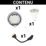 Spot gu10 50w 4000k rond blanc ip65