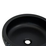 vidaXL Vasque à poser noir et bleu rond Φ41x14 cm céramique