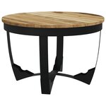 vidaXL Table basse bois de manguier brut 60x40 cm