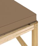 vidaXL Repose-pied de jardin avec coussin bois imprégné de vert