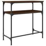 vidaXL Table console chêne marron 75x35 5x75 cm bois d'ingénierie