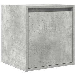 vidaXL Table de chevet murale gris béton 38x34x40 cm