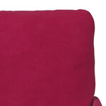 vidaXL Canapés avec coussin 55cm Bordeaux Contreplaqué
