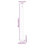 vidaXL Auvent latéral rétractable 140 x 300 cm Noir