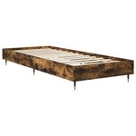 vidaXL Cadre de lit Chêne fumé 80 x 200 cm Bois d'ingénierie