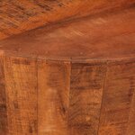 vidaXL Table basse Ø 52x30 cm bois de manguier brut massif