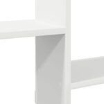 vidaXL Étagère cube murale 5 compartiments blanc bois d'ingénierie