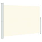 vidaXL Auvent latéral rétractable de patio 200x300 cm Crème