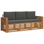 vidaXL Ensembles de canapés 3 pc Naturel et Anthracite