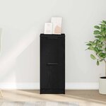 vidaXL Buffet Chêne noir 30 x 30 x 70 cm Bois d'ingénierie