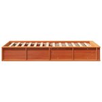 vidaXL Cadre de lit avec stockage Marron cire 100 x 200 cm bois