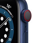 Apple Watch Series 6 GPS + Cellular, 40mm Boîtier en Aluminium Bleu avec Bracelet Sport Bleu Intense
