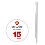 Pied latéral à sceller blanc 9010m