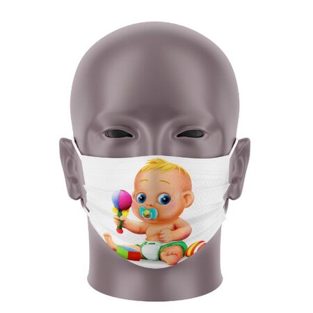 Masque Bandeau Enfant - Bébé - Masque tissu lavable 50 fois