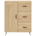 vidaXL Buffet chêne sonoma 69 5x34x90 cm bois d'ingénierie