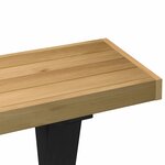 vidaXL Table console NOAIN pieds en forme de X 120x30x75 cm massif pin