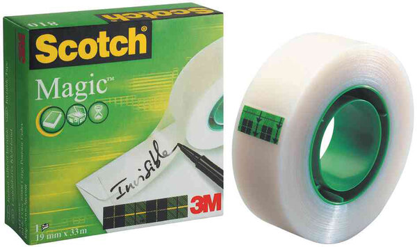 Ruban adhésif Magic 810 invisible 19 mm x 33 m SCOTCH