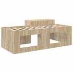 vidaXL Lit haut pour enfants avec bureau Chêne Sonoma 80 x 200 cm