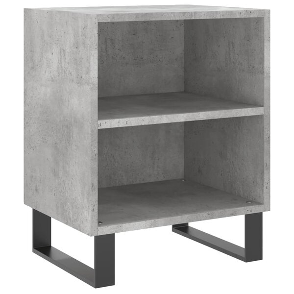 vidaXL Table de chevet gris béton 40x30x50 cm bois d'ingénierie