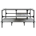 vidaXL Table basse sonoma gris 100x100x48 5 cm bois d'ingénierie