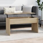 vidaXL Table basse Chêne sonoma 102x50 5x52 5 cm Bois d'ingénierie