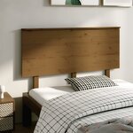 vidaXL Tête de lit Marron miel 139x6x82 5 cm Bois massif de pin