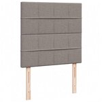 vidaXL Cadre de lit ottoman avec matelas taupe 100x200 cm tissu