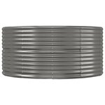 vidaXL Lit surélevé de jardin Gris 212x140x68cm Acier enduit de poudre