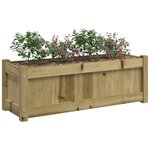 vidaXL Jardinières 2 Pièces bois de pin imprégné