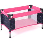 Bayer Chic 2000 652-84 - Lit de voyage pour poupées Rose à pois