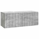 vidaXL Meuble TV mural 78 5 x 31 x 30 cm Gris béton Bois d'ingénierie