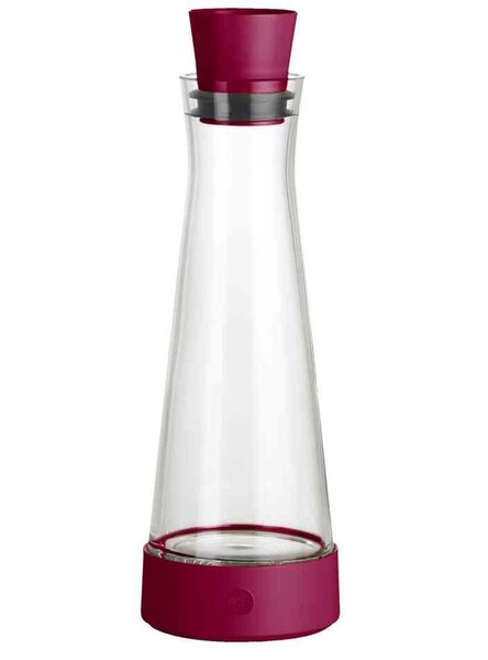 Carafe avec support rafraîchissant FLOW Slim Friends, 1 litre framboise EMSA