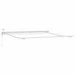 vidaXL Cadre d'auvent Blanc 500 × 350 cm Aluminium