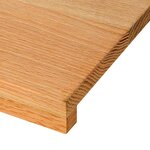 vidaXL Marches d'escalier 4 Pièces marron clair 90x25x2 cm chêne massif